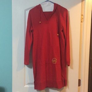 Light weight MK sweat shirt hoodie dress
